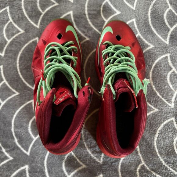 Nike LeBron 10 Christmas 2012 Red/Green OG Basketball Shoe Sz 10.5 main image 9